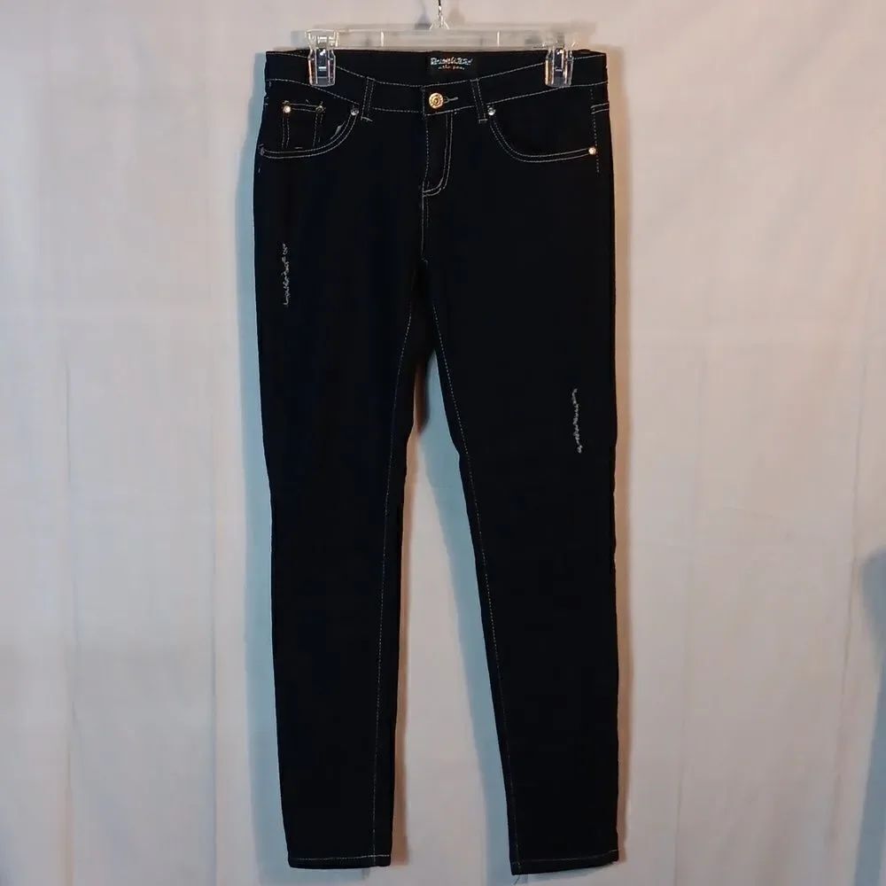 Blue Night USA Stretch Denim Skinny Jeans